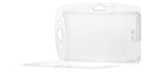 Durable ID Clear Enclosed Card Holders for 2 Cards 892419 Pack 10