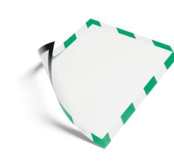 Durable Infoframe DURAFRAME Magnetic SECURITY A4 Green/White 4945131 - Pack 5