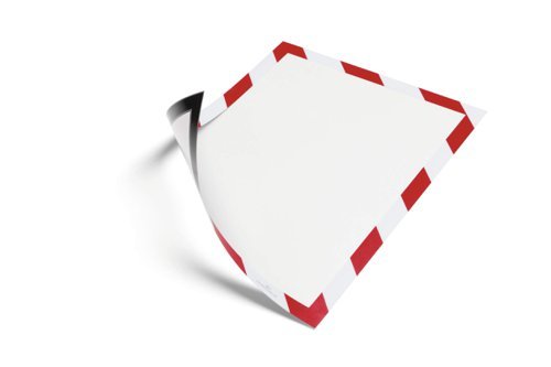 Durable Infoframe DURAFRAME Magnetic SECURITY A4 Red/White 4945132 - Pack 5