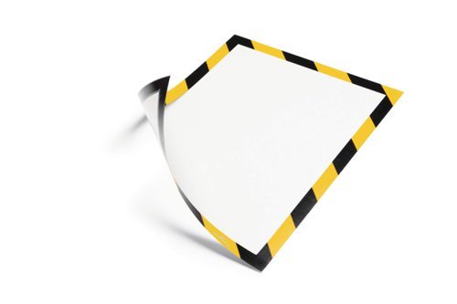 Durable Infoframe DURAFRAME Magnetic SECURITY A4 Yellow/Black 4945130 - Pack 5