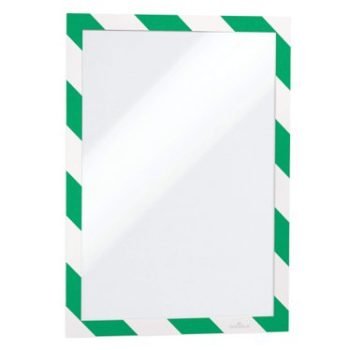 Durable Infoframe DURAFRAME SECURITY A4 Green/White Magnetic 4944131 - Pack 2