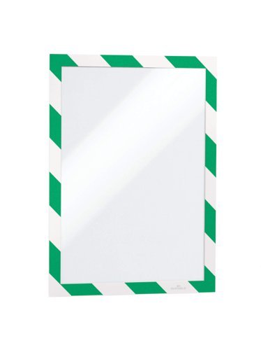 Durable Infoframe DURAFRAME SECURITY A4 Green/White Magnetic 4944131 - Pack 2