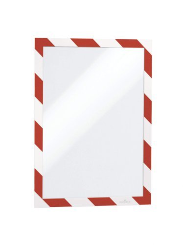 Durable Infoframe DURAFRAME SECURITY A4 Red/White Magnetic 4944132 - Pack 2