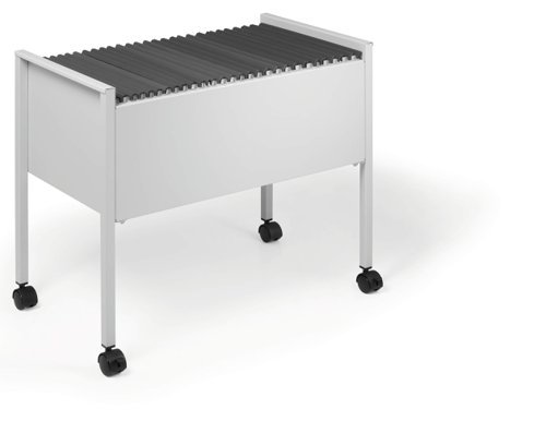 Durable Suspension File Trolley Cart Grey 309510
