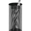 Durable Umbrella Stand 28.5 Litres Stainless Steel Perforated Design Black 335001