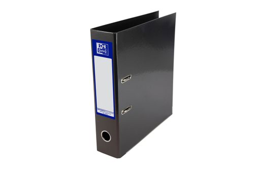 Elba Lever Arch File A4 Laminated Black 400107435