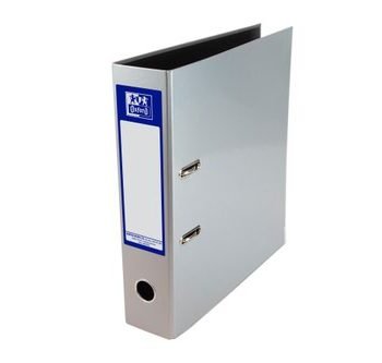 Elba Lever Arch File A4 Laminated Silver 400107439