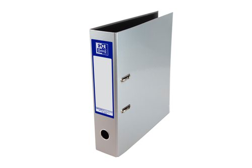 Elba Lever Arch File A4 Laminated Silver 400107439