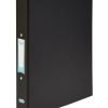 Elba Plastic Ring Binders A4 2 O-Ring Black 400001512 - Pack 10