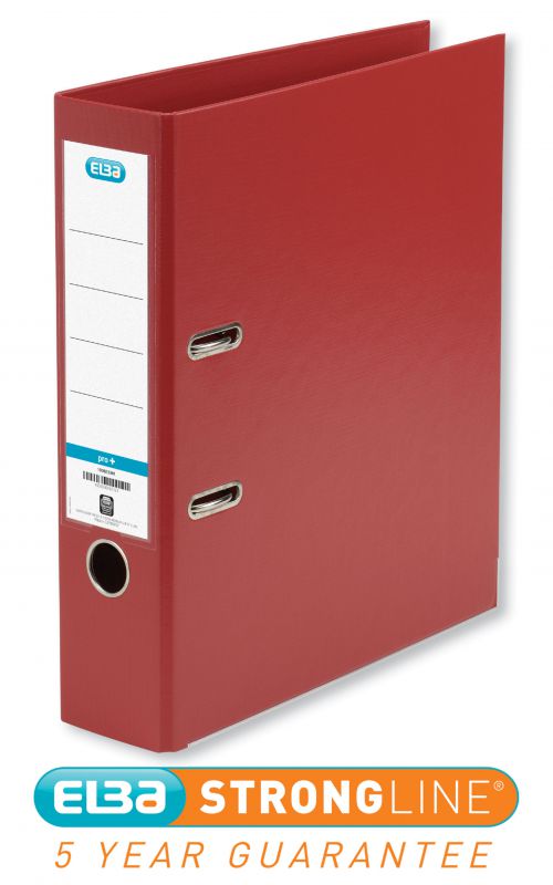 Elba Smart Pro+ Lever Arch File A4 Red 100202172