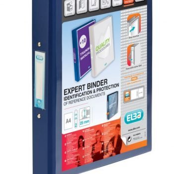 Elba Vision Ring Binder A4 25mm 2 O-Ring Blue 100080886