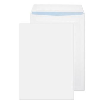 Envelopes 352x250mm White Pocket Plain Self Seal 100gsm Ref:11060 - Pack 250