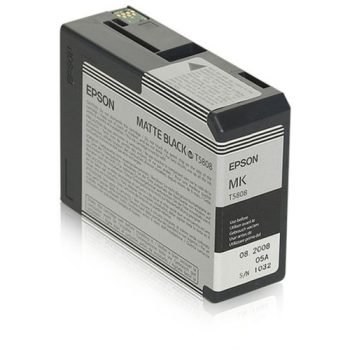 Epson T5808 Matte Black Inkjet Cartridge 80ml C13T58080N
