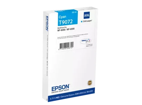 Epson T9072 Cyan Inkjet Cartridge 69ml C13T90724N