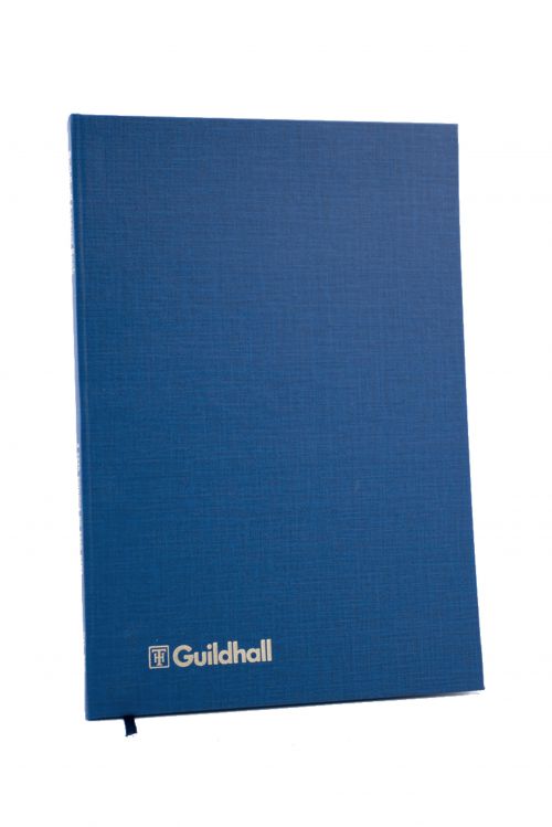 Guildhall Account Book Casebound 298x203mm 5 Cash Columns 80 Pages Blue 31/5Z
