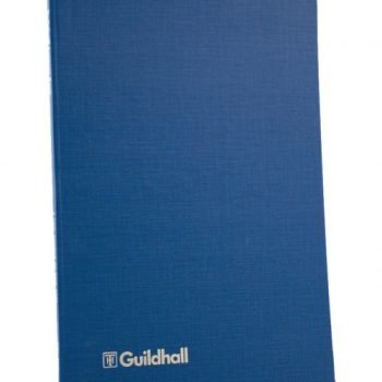 Guildhall Account Book Casebound 298x203mm 7 Cash Columns 80 Pages Blue 31/7Z