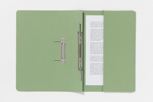 Guildhall Pocket Spiral Files 285gsm Green 347-GRNZ - Pack 25