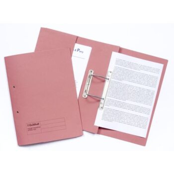 Guildhall Pocket Spiral Files 315gsm Pink 349-PNKZ - Pack 25