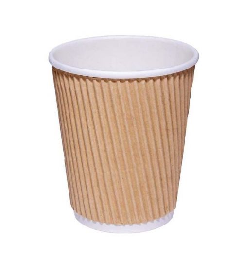 Hot Drink Ripple Cups 8oz 511052 - Pack 25