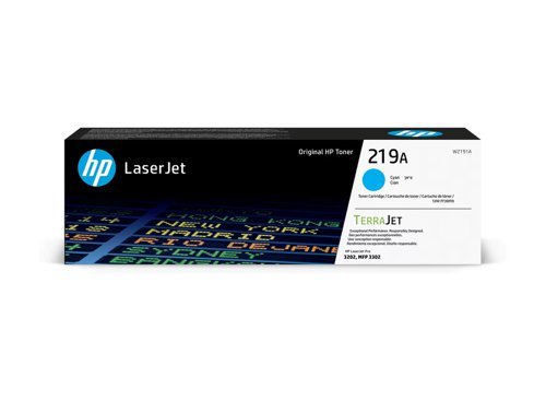 HP 219A Cyan Toner Cartridge 1.2K W2191A