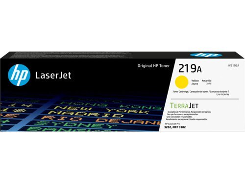 HP 219A Yellow Toner Cartridge 1.2K W2192A