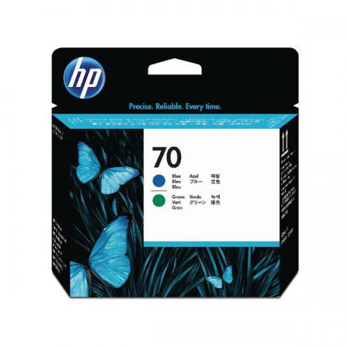 HP 70 Blue and Green Designjet Printheads C9408A