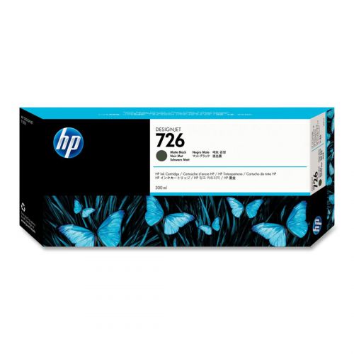 HP 726 Matte Black Standard Capacity Ink cartridge 300ml CH575A