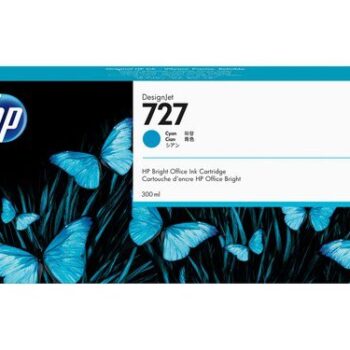 HP 727 Cyan Ink Cartridge 300ml F9J76A