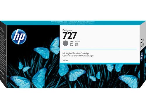 HP 727 Grey Ink Cartridge 300ml F9J80A