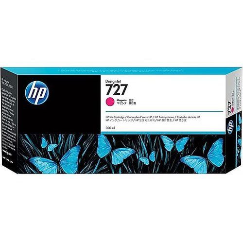 HP 727 Magenta Ink Cartridge 300ml F9J77A