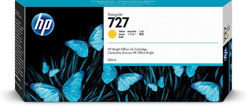 HP 727 Yellow Ink cartridge 300ml F9J78A