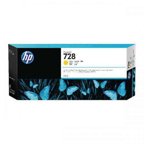 HP 728 Yellow Ink Cartridge 300ml F9K15A