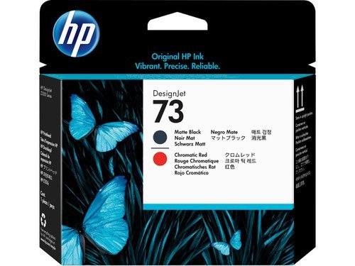 HP 73 Chromatic Red and Matte Black Printhead. CD949A