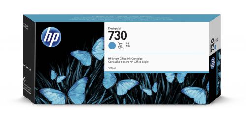 HP 730 Cyan Ink Cartridge 300ml P2V68A