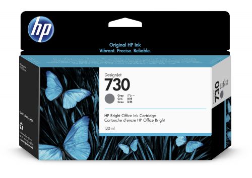 HP 730 Grey Ink Cartridge130ml P2V66A