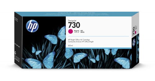 HP 730 Magenta Ink Cartridge 300ml P2V69A