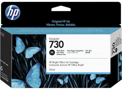 HP 730 Photo Black Ink Cartridge 130ml P2V67A
