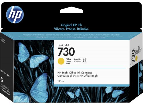 HP 730 Yellow Ink Cartridge130ml P2V64A