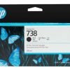 HP 738 Black Standard Capacity Ink Cartridge 130ml 498N4A