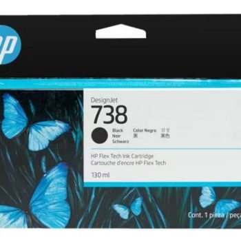HP 738 Black Standard Capacity Ink Cartridge 130ml 498N4A