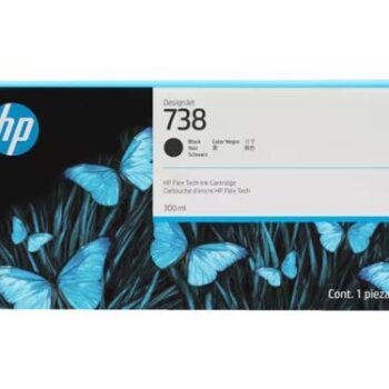 HP 738 Black Standard Capacity Ink Cartridge 300ml 498N8A