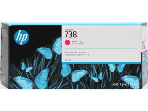 HP 738 Magenta Standard Capacity Ink Cartridge 300ml 676M7A