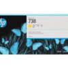 HP 738 Yellow Standard Capacity Ink Cartridge 300ml 676M8A