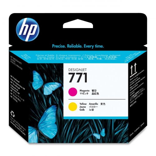 HP 771 Magenta and Yellow Printhead CE018A