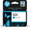 HP 924 Cyan Standard Ink Cartridge 400 Pages 4K0U3NE