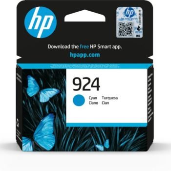 HP 924 Cyan Standard Ink Cartridge 400 Pages 4K0U3NE