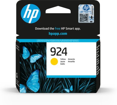 HP 924 Yellow Standard Ink Cartridge 400 Pages 4K0U5NE
