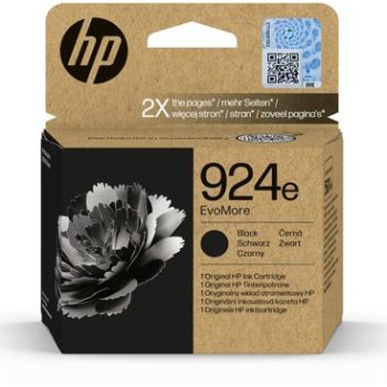 HP 924e EvoMore Black Ink Cartridge 4K0V0NE