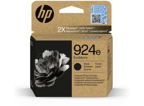 HP 924e EvoMore Black Ink Cartridge 4K0V0NE