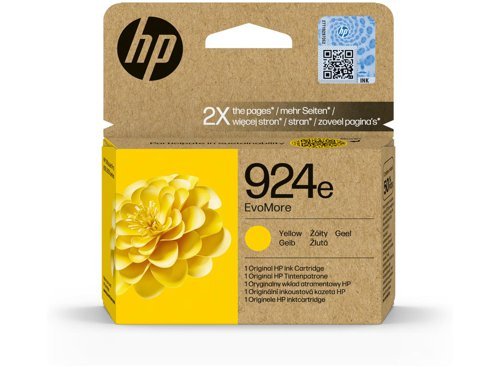 HP 924e EvoMore Yellow Ink Cartridge 4K0U9NE